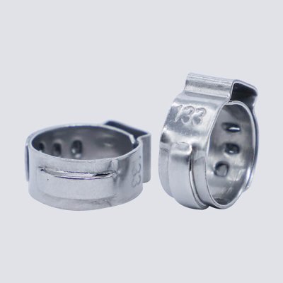Single Ear Stepless Hose Clamp